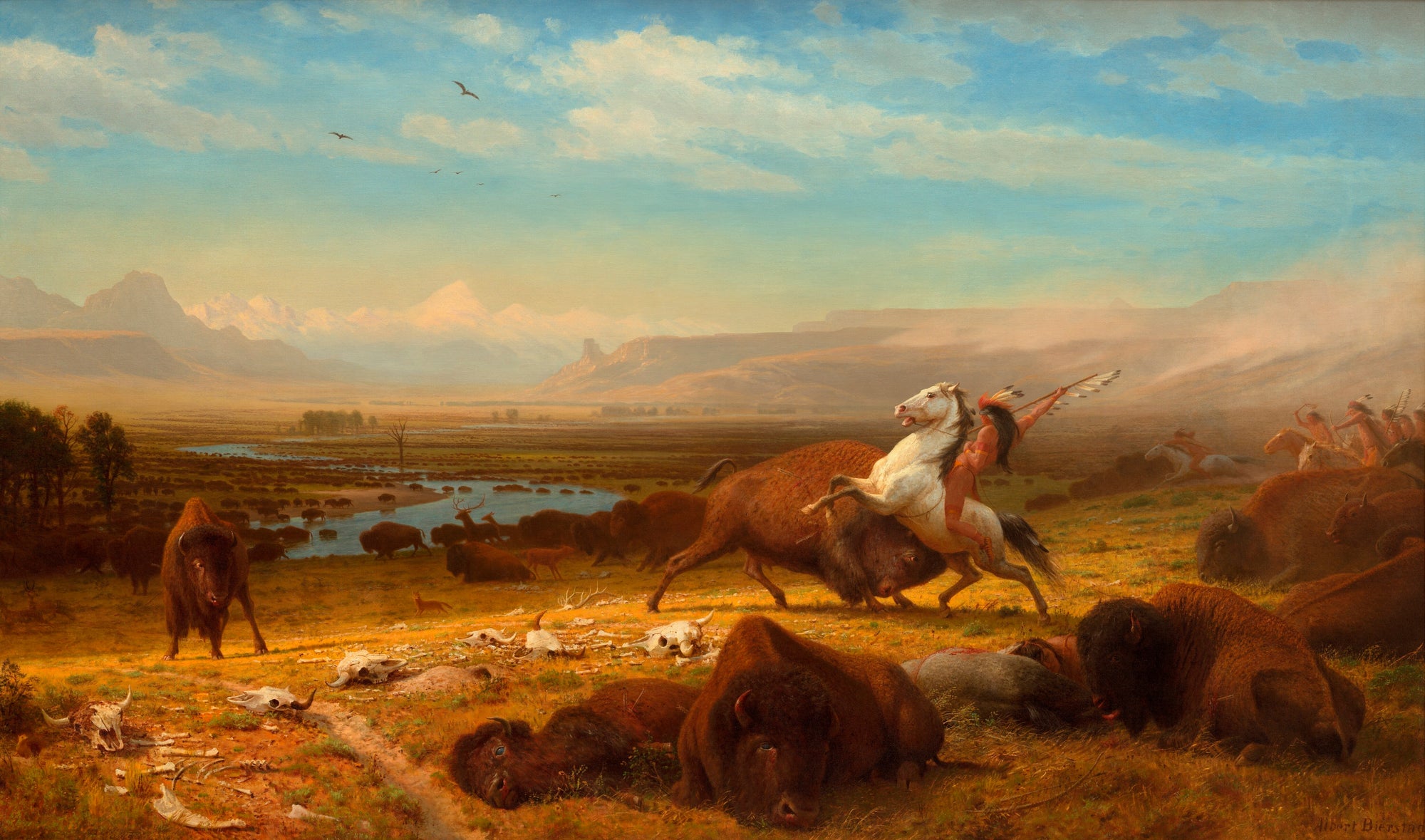 Le dernier des bisons - Albert Bierstadt
