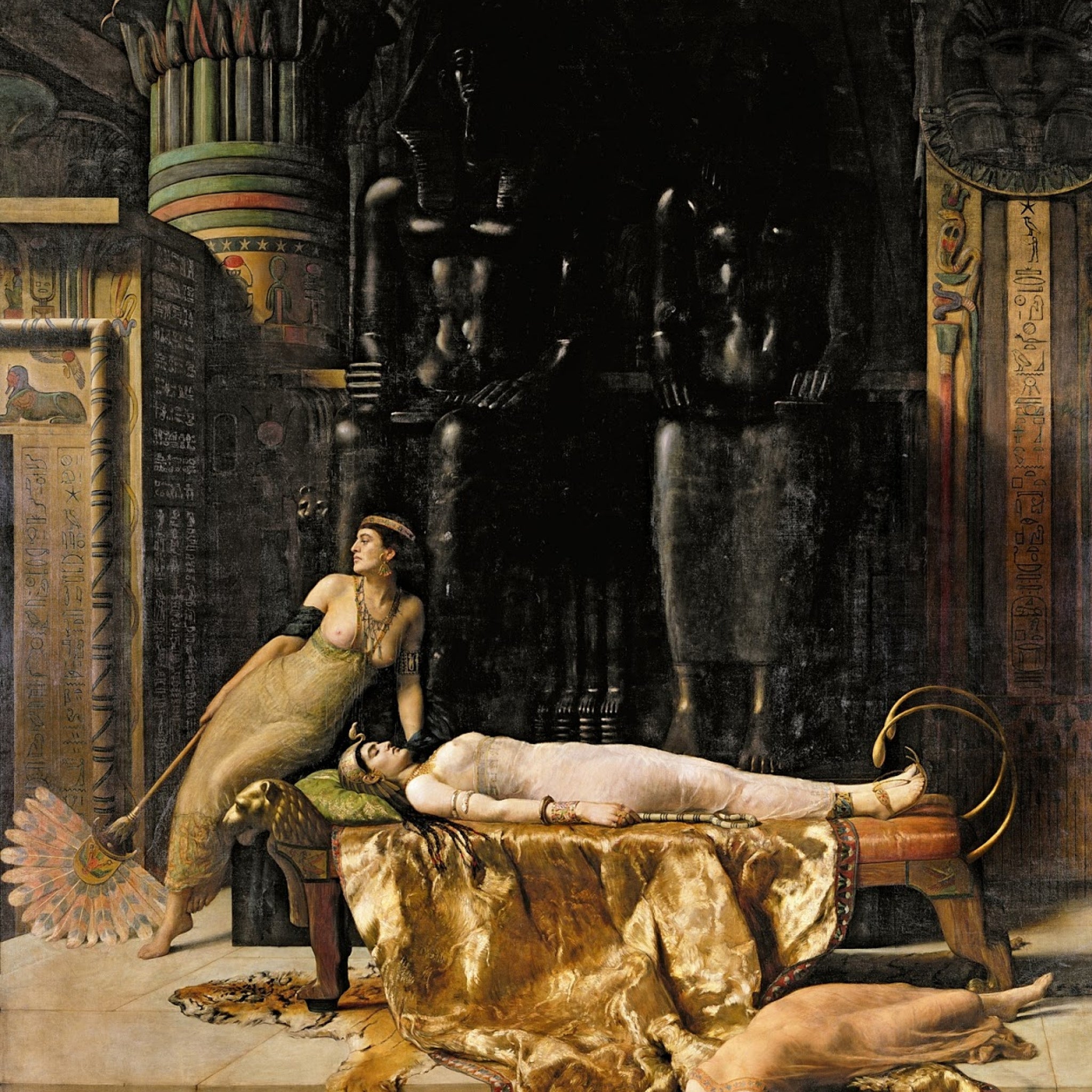 La mort de Cléopâtre - John Collier