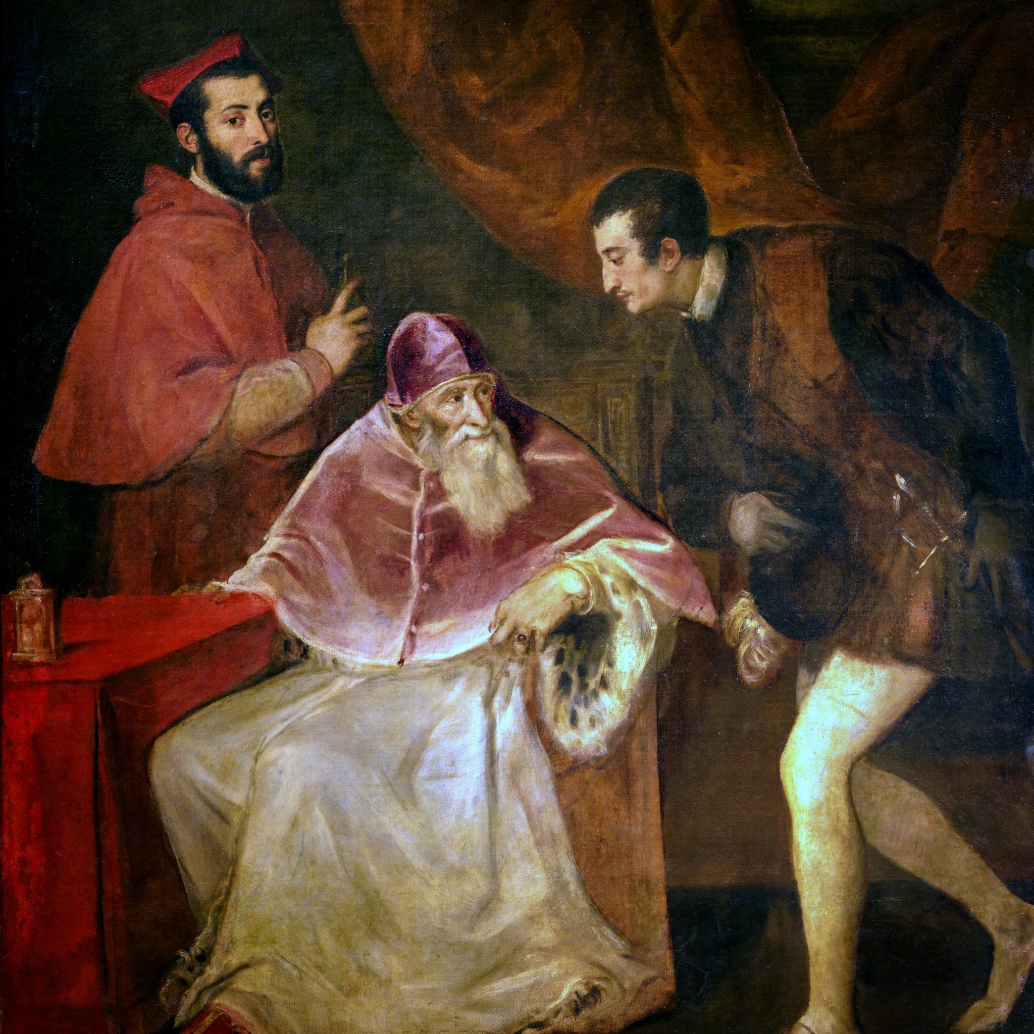 Portrait de Paul III avec ses petits-fils - Titien