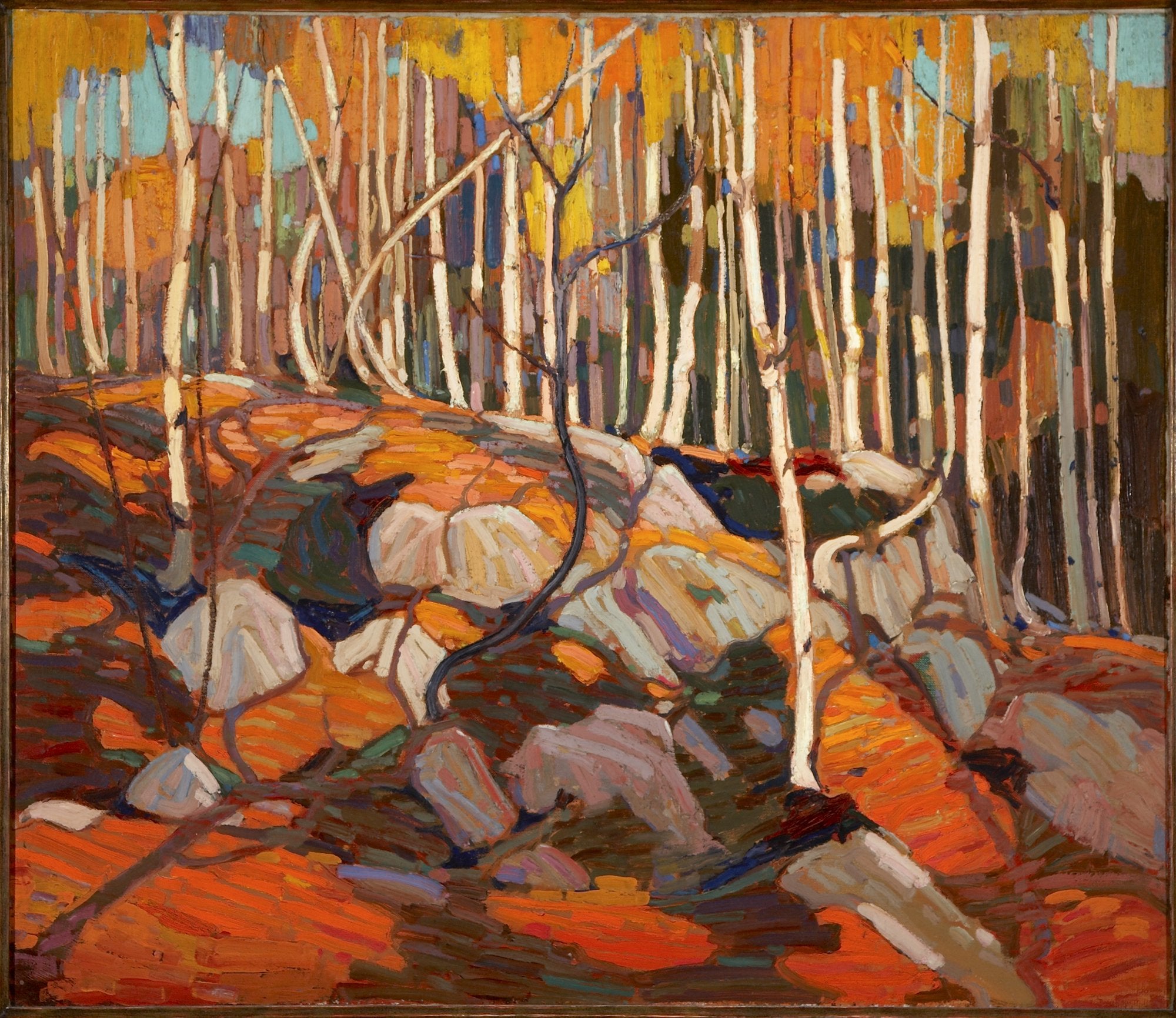 Le bosquet de bouleaux, automne - Tom Thomson