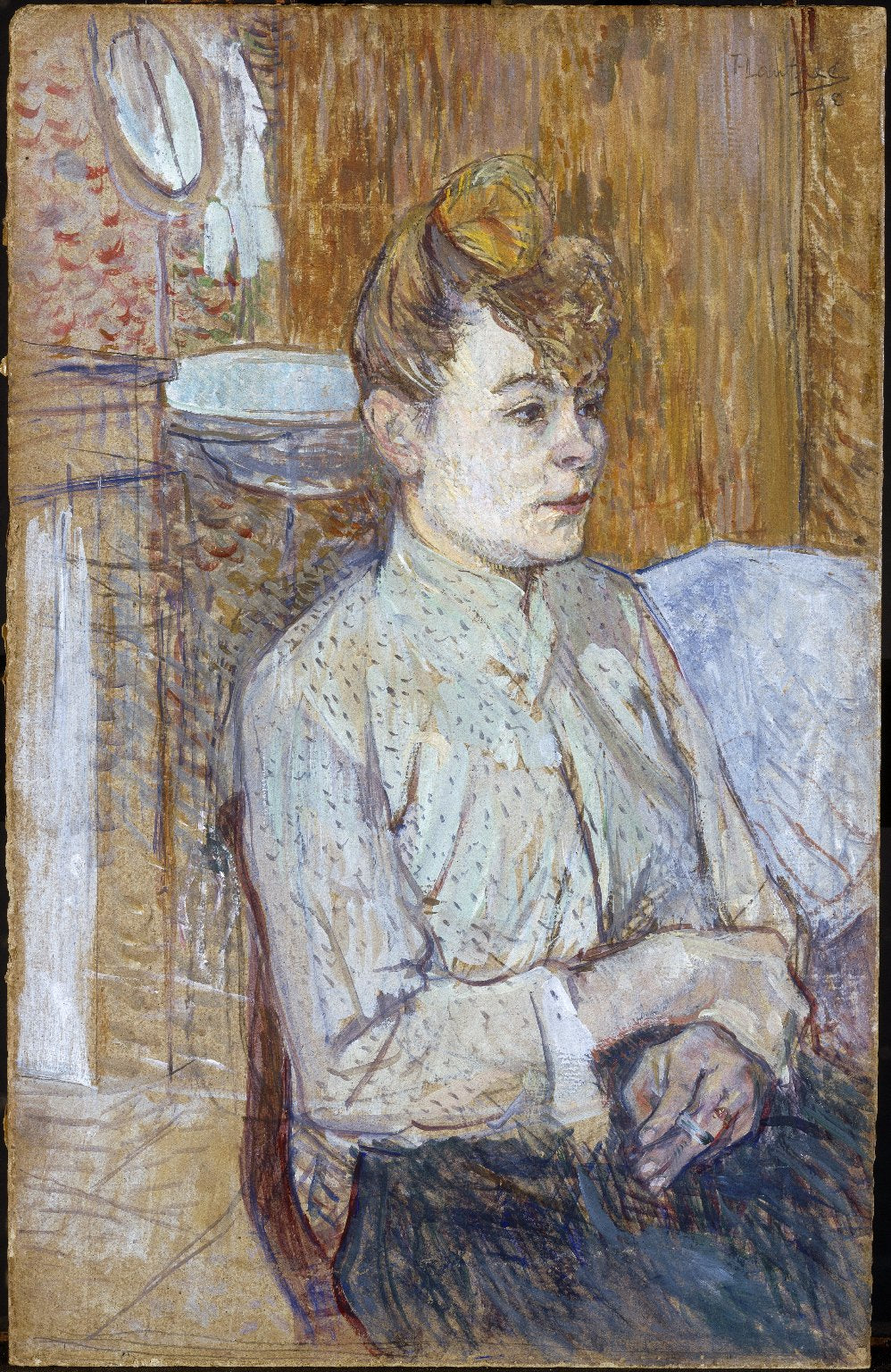 Femme avec une cigarette - Toulouse Lautrec