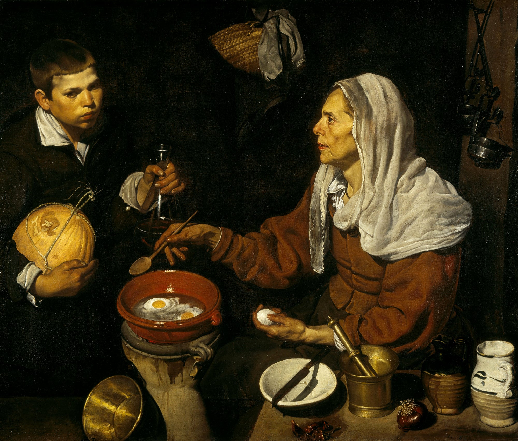 Vieille faisant frire des œufs - Diego Velázquez