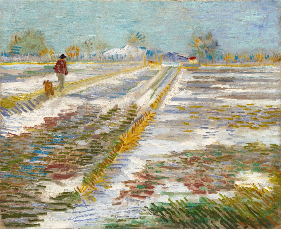 Champs enneigés à Arles - Van Gogh