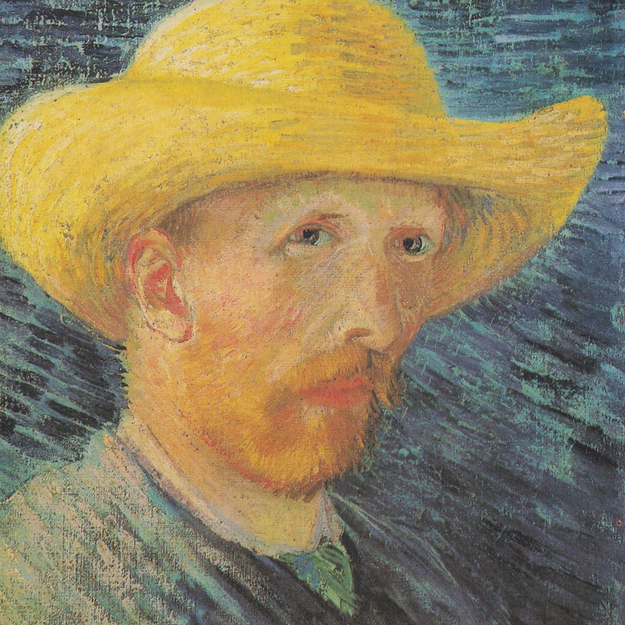 Autoportrait avec chapeau de paille - Van Gogh