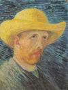 Autoportrait avec chapeau de paille - Van Gogh