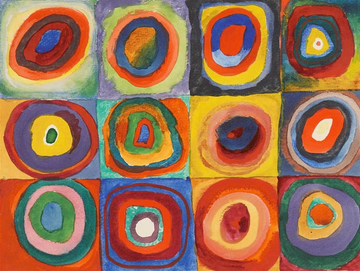 Carrés et cercles concentriques - Vassily Kandinsky