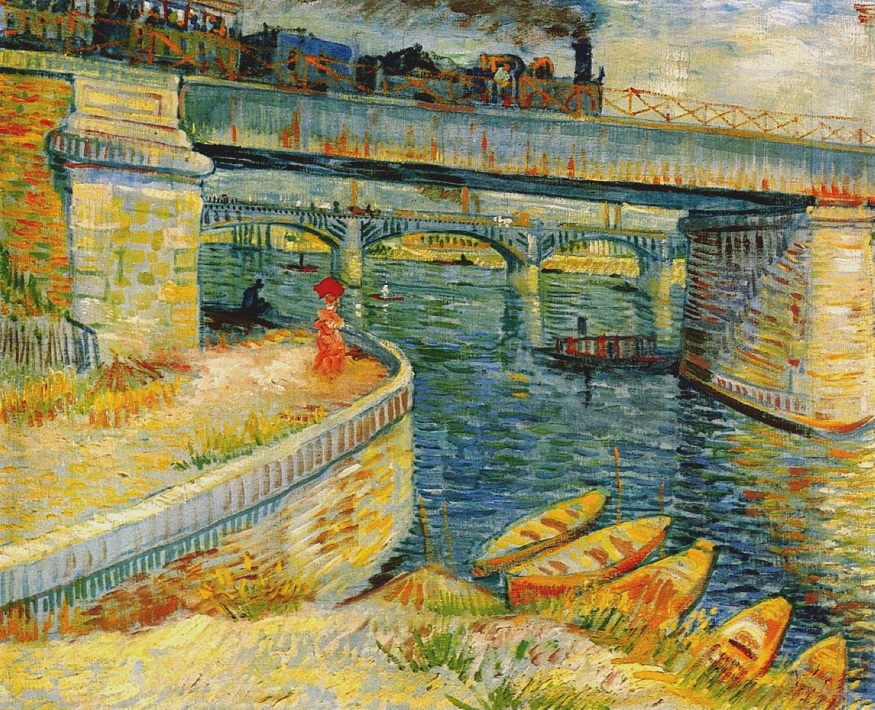 Le pont d'Asnières - Van Gogh