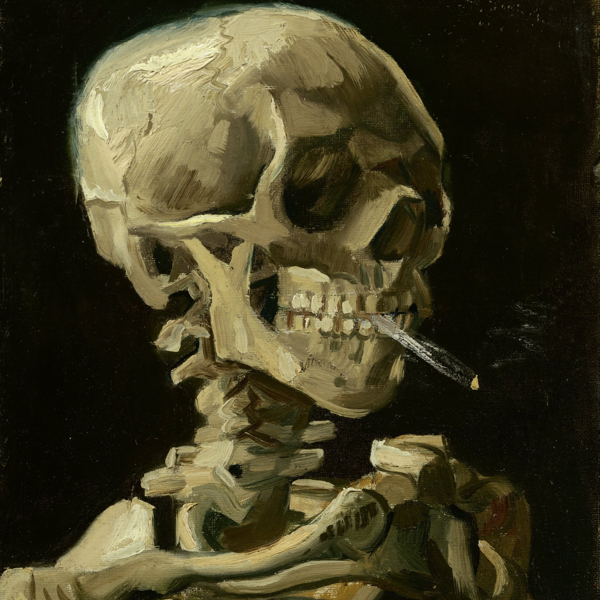 Crâne d'homme avec cigarette - Van Gogh