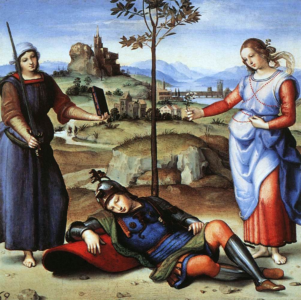 Le Songe du chevalier - Raphaël (peintre)