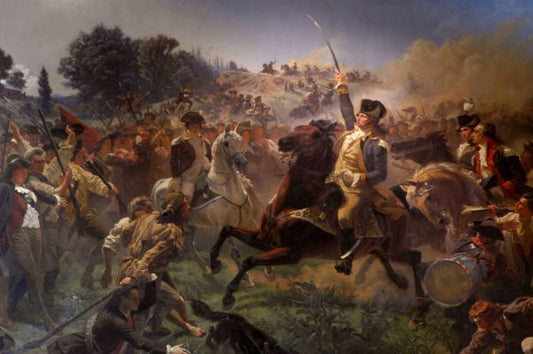 Washington ralliant les troupes à Monmouth - Emanuel Leutze