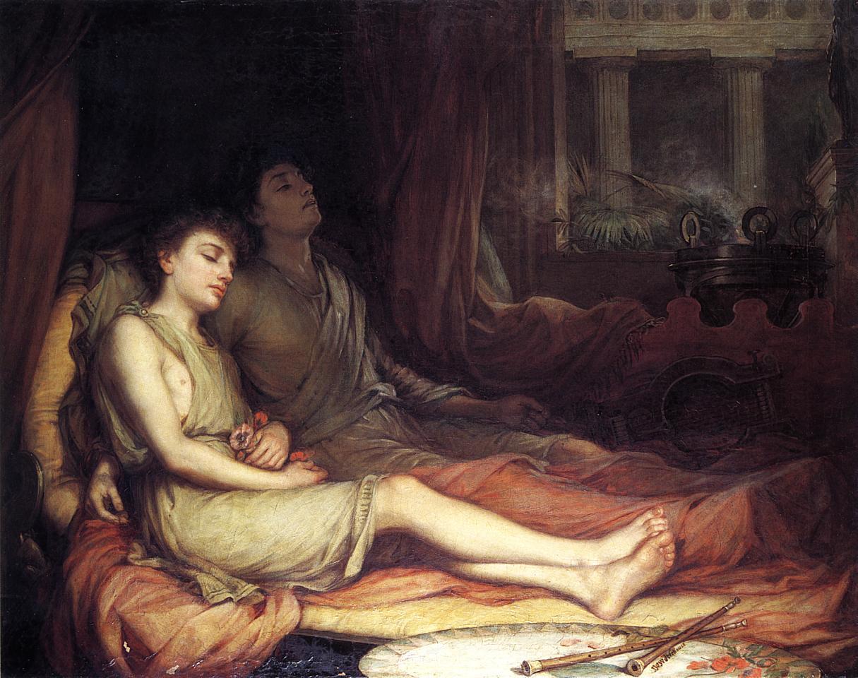 Le sommeil et son demi-frère la mort - John William Waterhouse