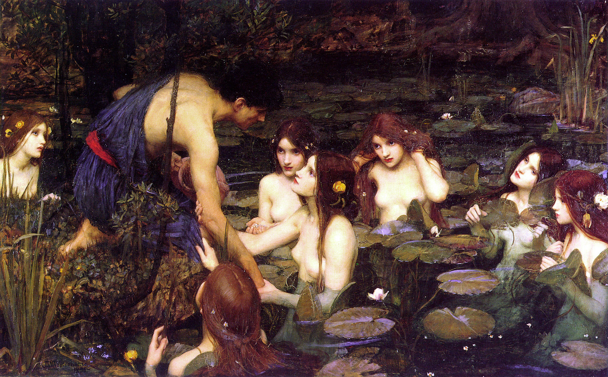 Hylas et les Nymphes - John William Waterhouse