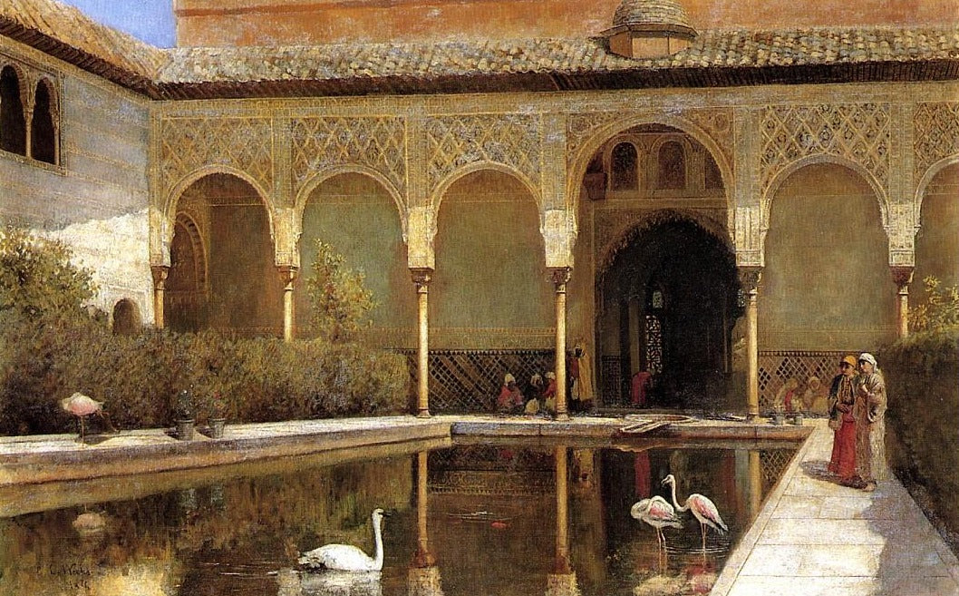 Une cour à l'Alhambra au temps des Maures - Edwin Lord Weeks