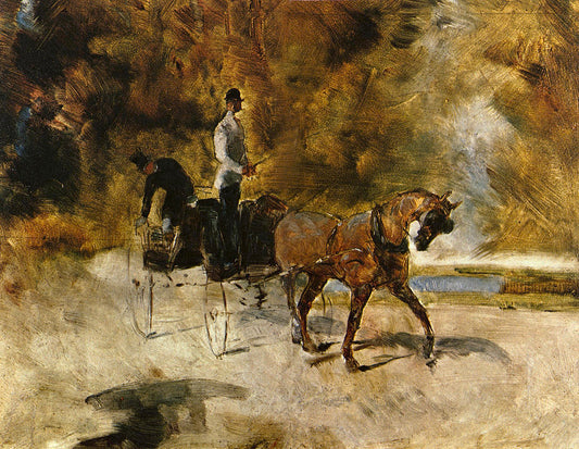 Un chariot à chiens - Toulouse Lautrec