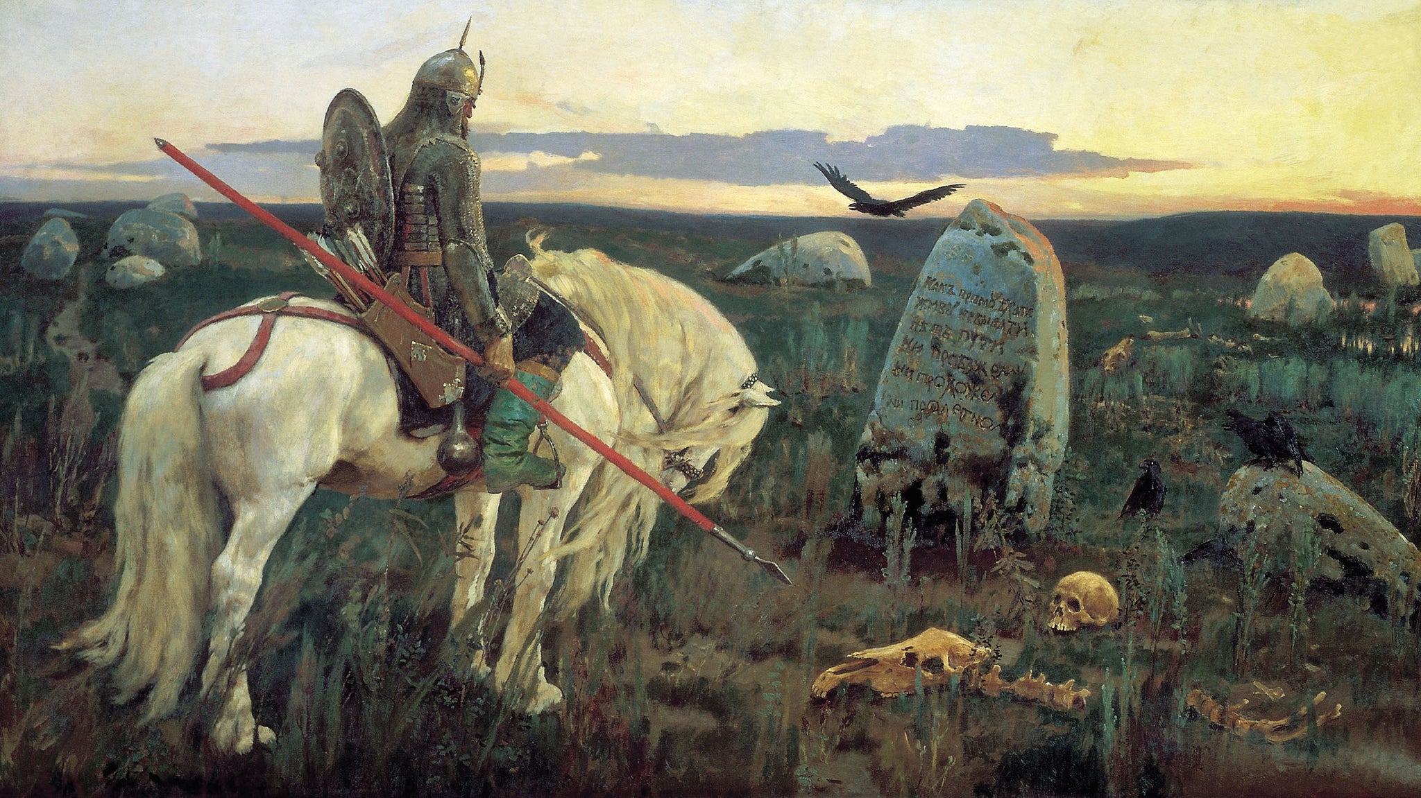 Un chevalier à la croisée des chemins - Viktor Vasnetsov