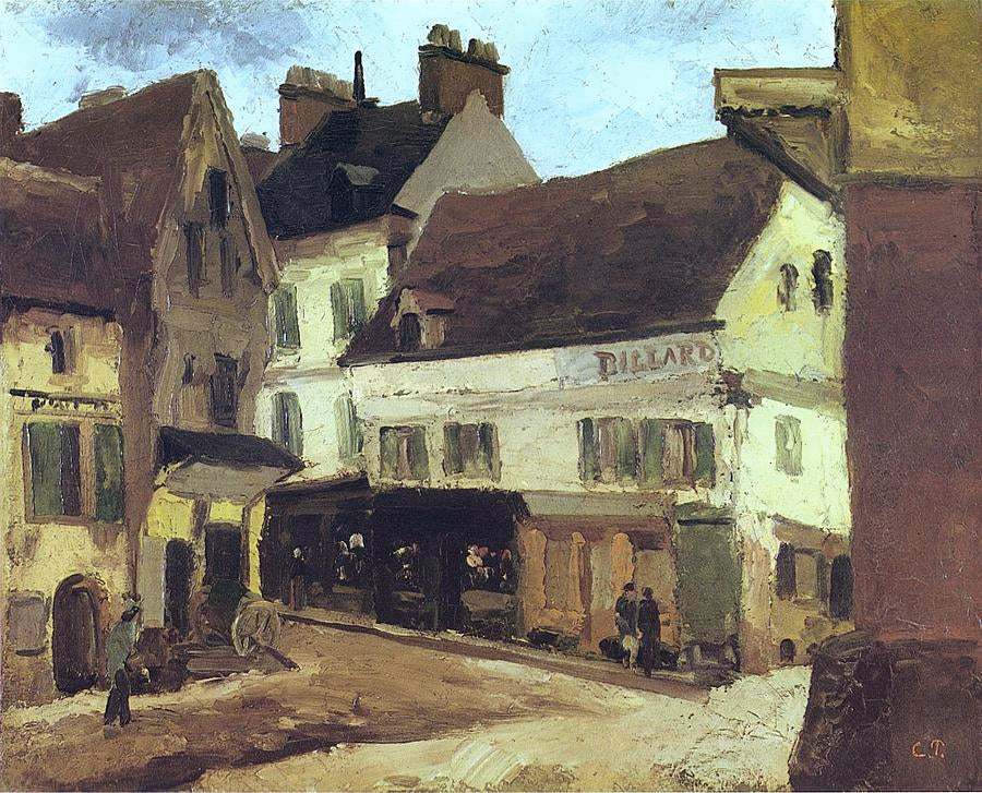 Place à La Roche-Guyon - Camille Pissarro