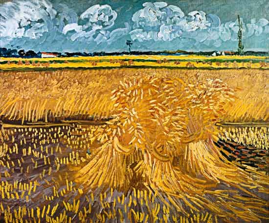 Champ de blé avec gerbes - Van Gogh