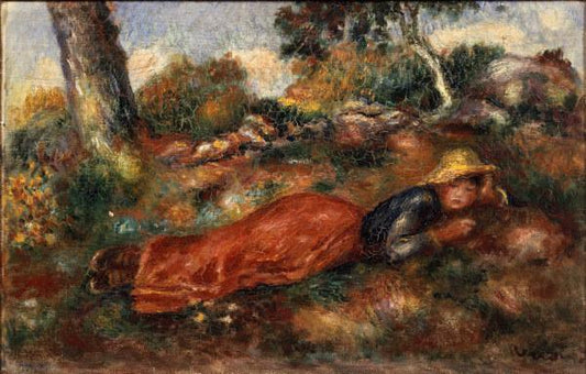 Jeune fille sur l herbe - Pierre-Auguste Renoir
