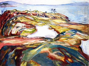 Grand paysage côtier - Edvard Munch