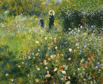 Femme avec parasol dans un jardin - Pierre-Auguste Renoir