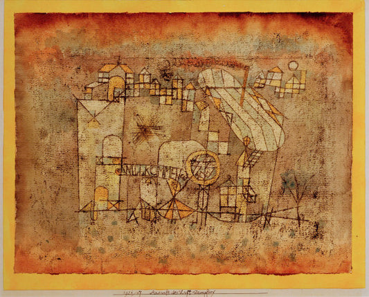 Arrivée du bateau à vapeur aérien - Paul Klee