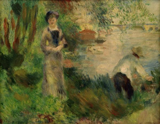 Sur l'île de Chatou - Pierre-Auguste Renoir