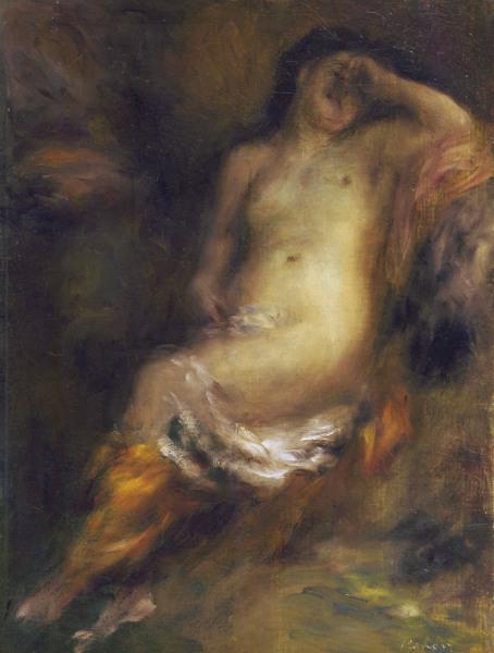 Baigneur enfoncé dans le sommeil - Pierre-Auguste Renoir