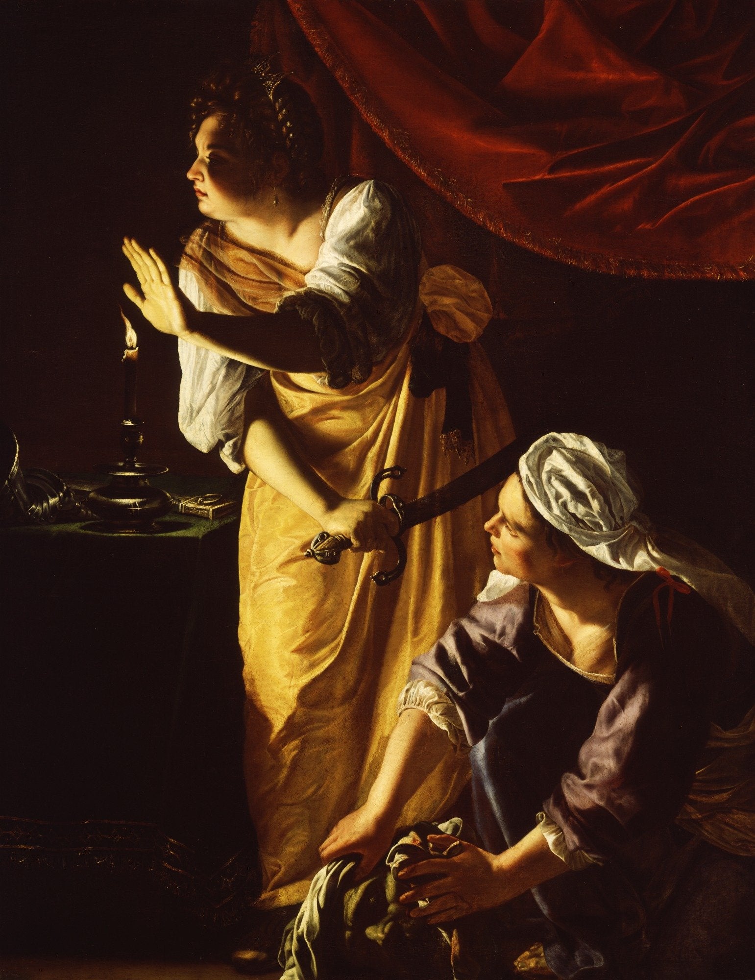 Judith et sa servante avec la tête d'Holopherne - Artemisia Gentileschi