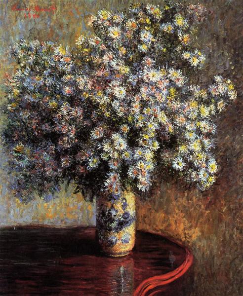 Le bouquet d'hasters - Claude Monet