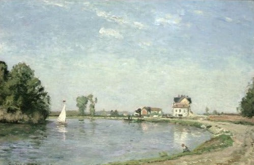 Au bord de la rivière Edge - Edouard Manet