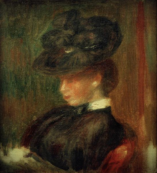 Dame au chapeau - Pierre-Auguste Renoir