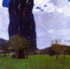 Les grands peupliers I - Gustav Klimt
