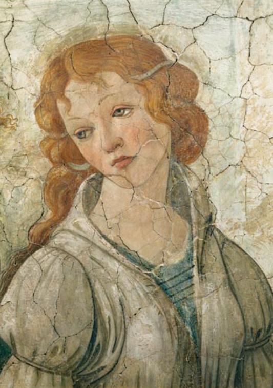 Vénus et les trois Grâces offrant des cadeaux à une jeune fille, détail d'une des Grâces - Sandro Botticelli