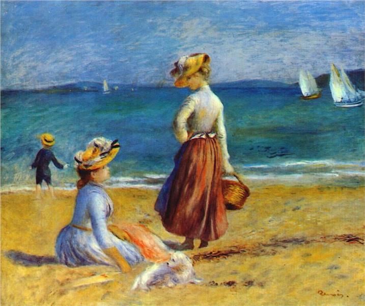 Figures sur la plage - Pierre-Auguste Renoir