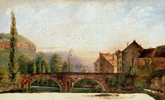 Pont de nahin ornans - Gustave Courbet