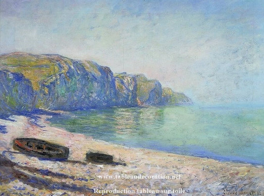 La Plage de Pourville - Reproduction de tableaux de Monet