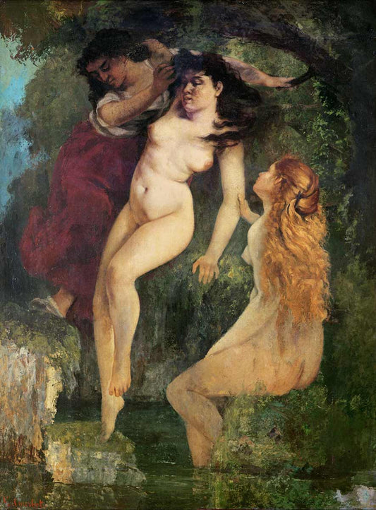 Les trois bains - Gustave Courbe