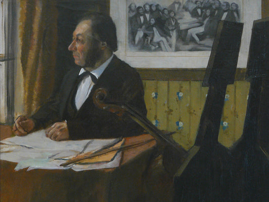 Louis-Marie Pilet, violoncelliste de l'orchestre de l'Opéra de Paris - Edgar Degas