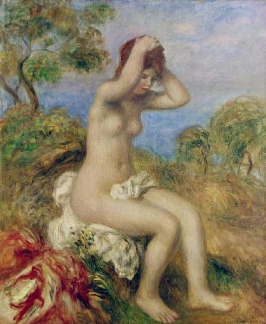 Fille baignant - Pierre-Auguste Renoir