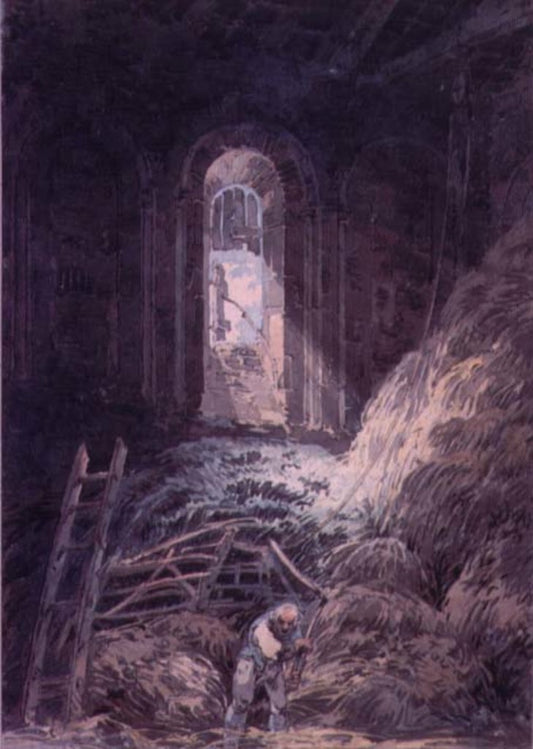 Intérieur du réfectoire en ruines du prieuré de Saint-Martin - William Turner