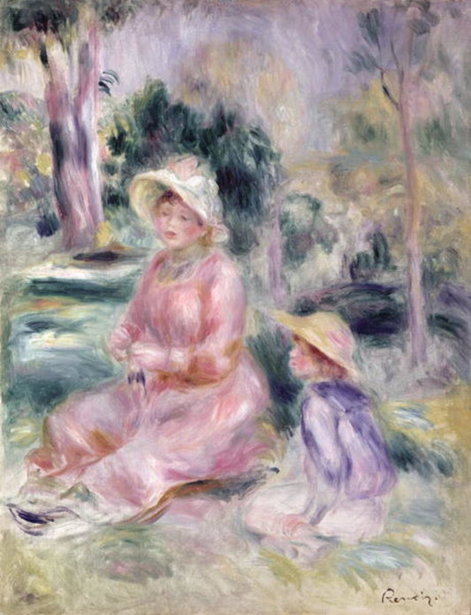 Madame Renoir et son fils Pierre - Pierre-Auguste Renoir
