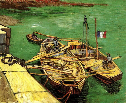 Les bateaux amarrés - Van Gogh