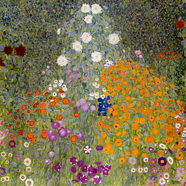 Jardin de cottage - Gustav Klimt