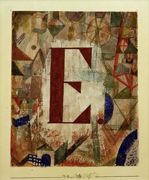 E, 1918 - Paul Klee