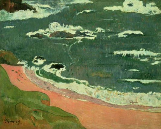 Plage à Le Pouldu (Collection Henry Ford II) - Paul Gauguin
