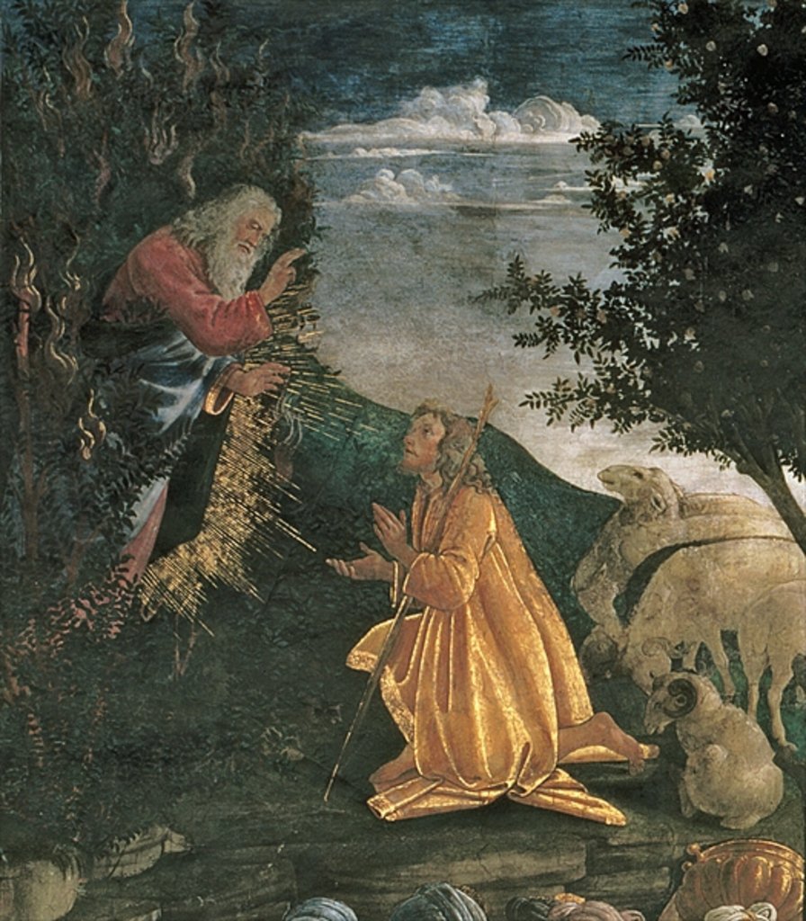 La Jeunesse de Moïse, dans la chapelle Sixtine, 1481 (détail de 80051) - Sandro Botticelli