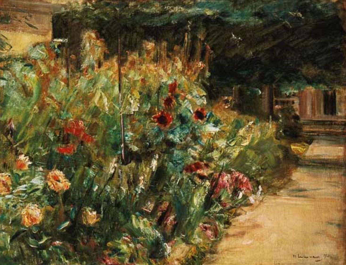 Pièce rapportée de fleurs dans le jardin de l'artiste à Wannsee - Max Liebermann