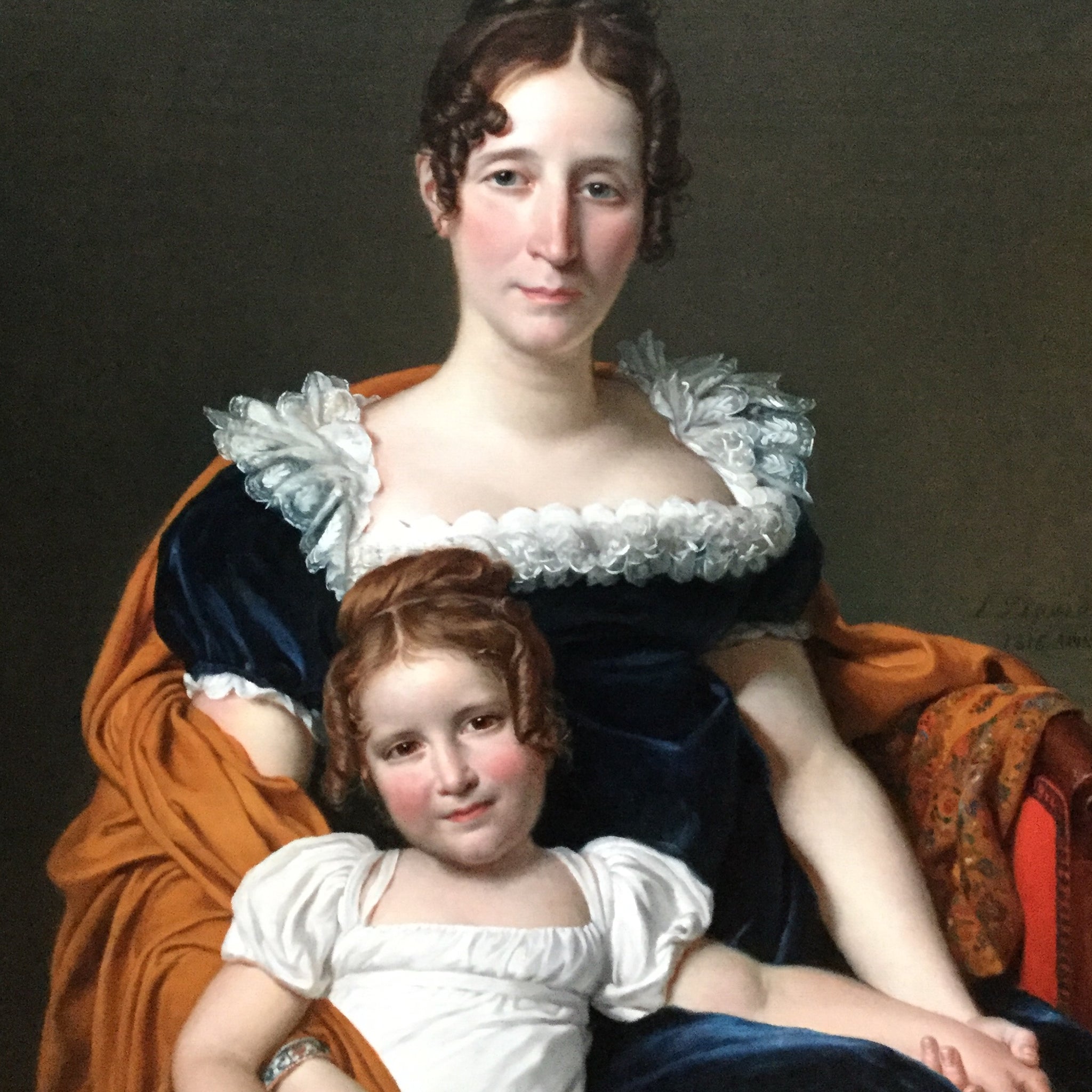 Portrait de la Comtesse Vilain XIIII et de sa fille - Jacques-Louis David