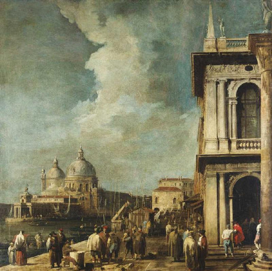 Vue du Piazetta à Venise sur les grand Canal et Sta.Marie della Salute - Giovanni Antonio Canal