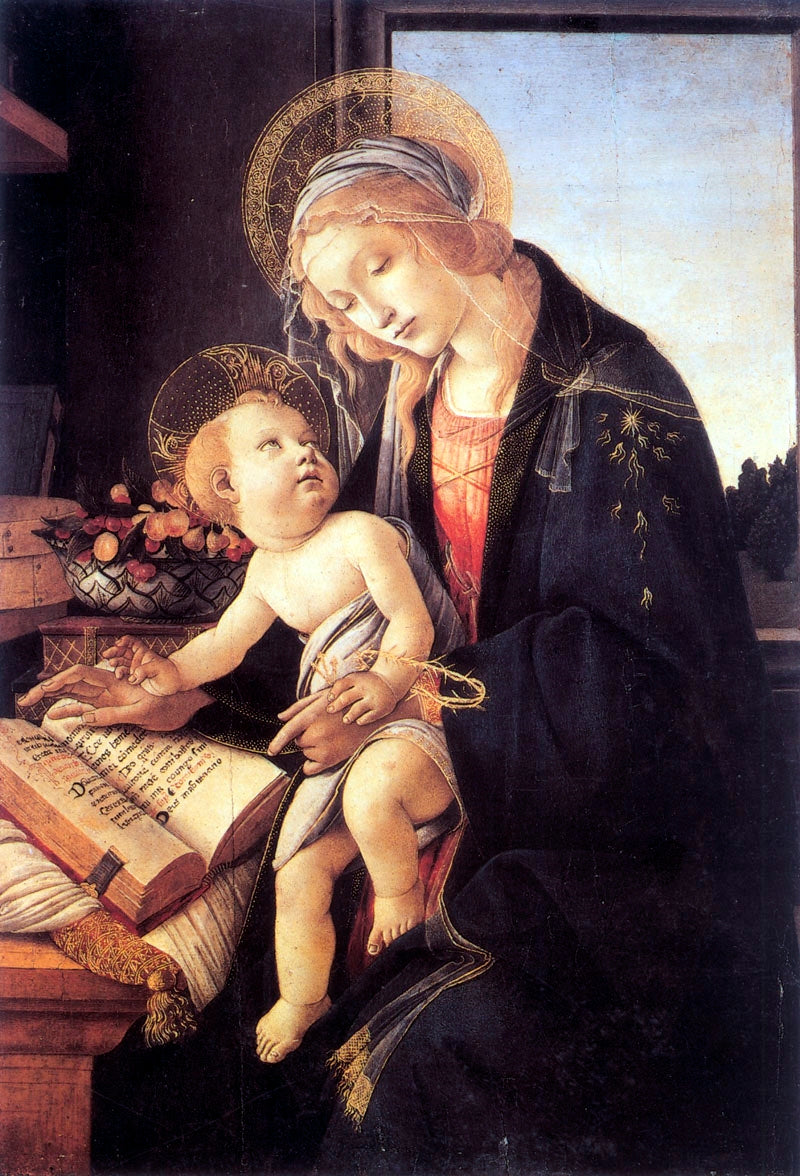 Notre Dame du Livre t - Sandro Botticelli